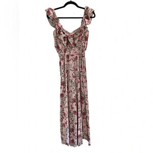 Yumi Kim Anthropologie Revolve Meadow Fortune Teller Blush Meadow Jumpsuit Small